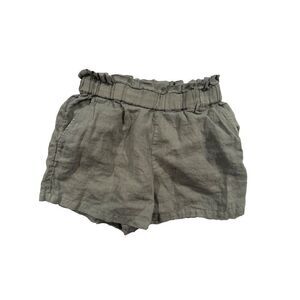 C&C California Green Linen Pull on Shorts Small